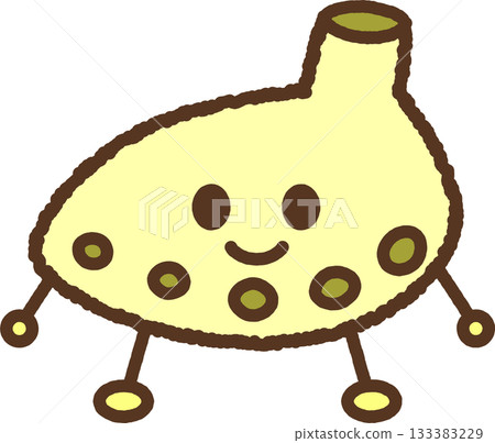手繪角色圖示插圖：陶笛 133383229