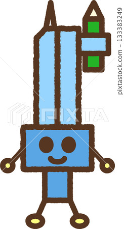 手繪角色圖示插圖：指南針 133383249