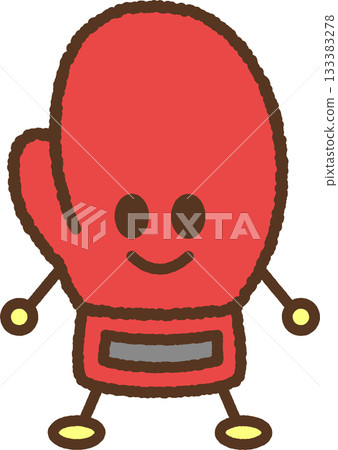 Hand-drawn character single icon illustration: Boxing gloves 133383278