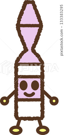 手繪人物單圖示插畫疫苗容器 133383295