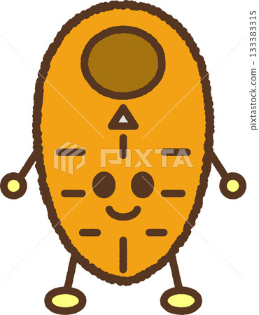 手繪人物圖示插圖：睡袋 133383315