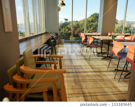 Scenery with table and chair 133383645
