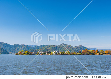 Lake Nishinoko, Omihachiman City, Shiga Prefecture Lake Nishinoko, Omihachiman City, Shiga Prefecture 133383678