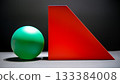Black background red and green still life 133384008