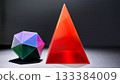 Black background red and green still life 133384009