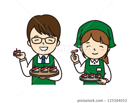 超商員工推銷樣品 133384033