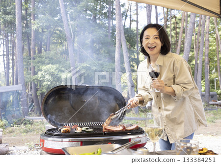 Enjoy a BBQ at the campsite 133384251