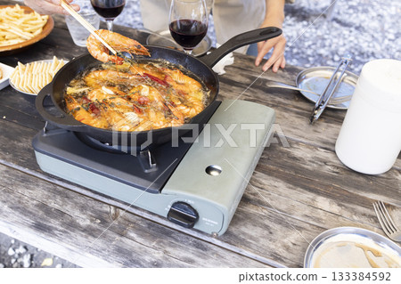 Enjoy a BBQ at the campsite 133384592