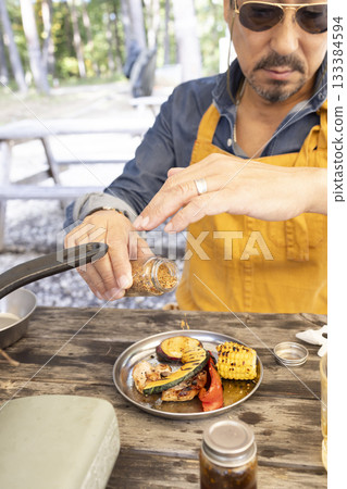 Enjoy a BBQ at the campsite Enjoy a BBQ at the campsite 133384594