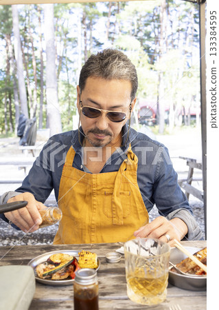 Enjoy a BBQ at the campsite 133384595