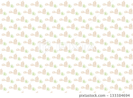 Stock Illustration: Seamless pattern design of Nanbu rice crackers and Chagu Chagu Umako Stock Illustration: Seamless pattern design of Nanbu rice crackers and Chagu Chagu Umako 133384694