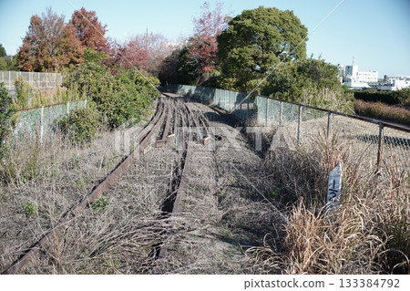 Tracing the abandoned railway line Tracing the abandoned railway line 133384792