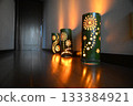 Bamboo lantern 133384921