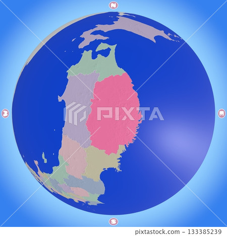 岩手縣的行星式地圖,各縣以不同顏色標示 岩手縣的行星式地圖,各縣以不同顏色標示 133385239