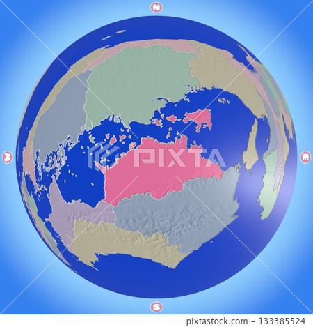 一張類似行星的香川縣地圖,每個縣都用不同的顏色標示。 一張類似行星的香川縣地圖,每個縣都用不同的顏色標示。 133385524