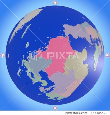 福岡縣的行星式地圖，各縣以不同顏色標示 133385529