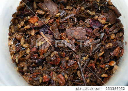 Close-up of dried fruits and spices Close-up of dried fruits and spices 133385952