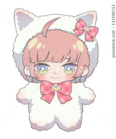 一幅毛絨玩具穿著蓬鬆服裝的插圖 133386153