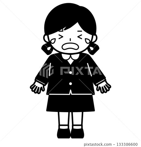 Crying girl 133386600