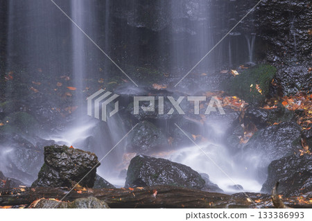 Landscape with a waterfall 133386993