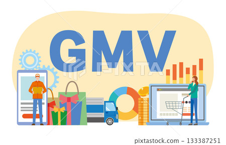 GMV image illustration GMV image illustration 133387251