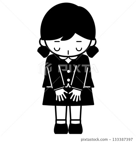 鞠躬的女孩 133387397