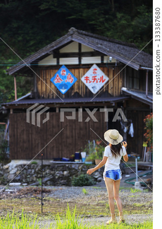 She travels during summer vacation She travels during summer vacation 133387680