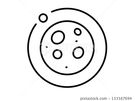 圍繞恆星運行的衛星圖標 133387694