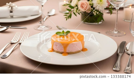 charming strawberry treat presentation, refined pastel confection with vibrant accents charming strawberry treat presentation, refined pastel confection with vibrant accents 133388174