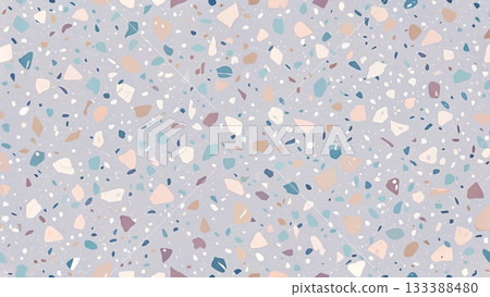 Terrazzo vector background pastel 133388480