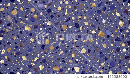 Terrazzo Vector Background Dark Gradient Metallic Accent 133388600