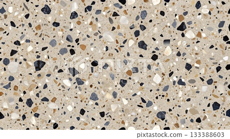 Terrazzo Vector Background Dark Gradient Metallic Accent 133388603