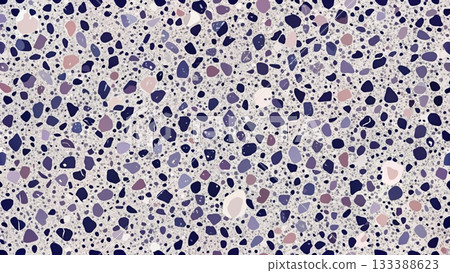 Terrazzo Vector Background Dark Tone 133388623