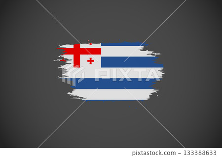 Distressed Brush Stroke Flag of Adjara, Autonomous Republic of Georgia Distressed Brush Stroke Flag of Adjara, Autonomous Republic of Georgia 133388633