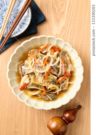 Pickled salted pickles Pickled salted pickles 133390265