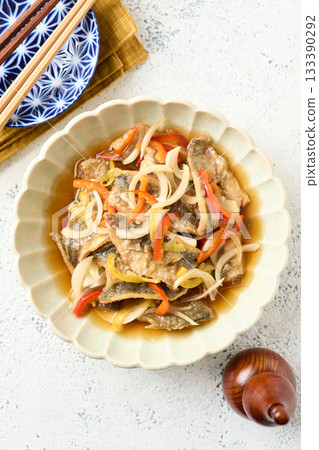 Pickled salted pickles 133390292