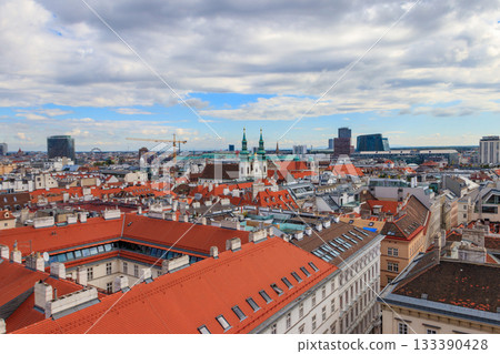 View of Vienna from the St.Stephen's Cathedral, Austria View of Vienna from the St.Stephen's Cathedral, Austria 133390428