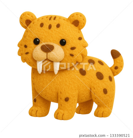 【動物】劍齒虎插圖 133390521