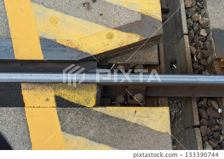 Railroad crossing structure and safety measures: gap between tracks and road Railroad crossing structure and safety measures: gap between tracks and road 133390744