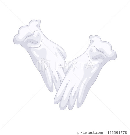 Illustration of wedding gloves 133391778