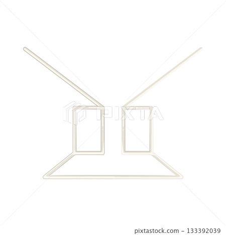 Illustration of baseball batters box  133392039