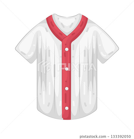 Illustration of baseball jersey  133392050