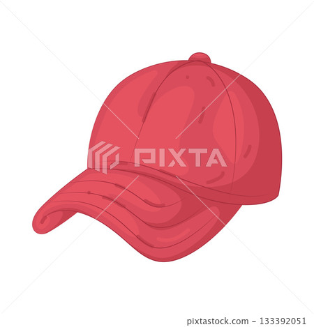 Illustration of baseball cap 133392051