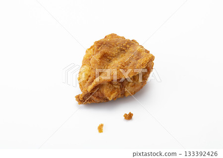 Fried chicken breast in isolated white background Fried chicken breast in isolated white background 133392426