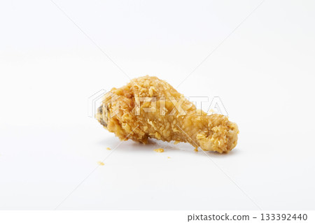 Fried Chicken Leg. Crispy Fried Chicken. Isolated on white. 133392440