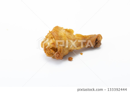 Fried Chicken Leg. Crispy Fried Chicken. Isolated on white. Fried Chicken Leg. Crispy Fried Chicken. Isolated on white. 133392444