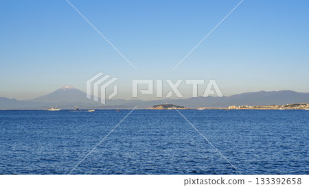 葉山町森戶海灘的秋天 葉山町森戶海灘的秋天 133392658