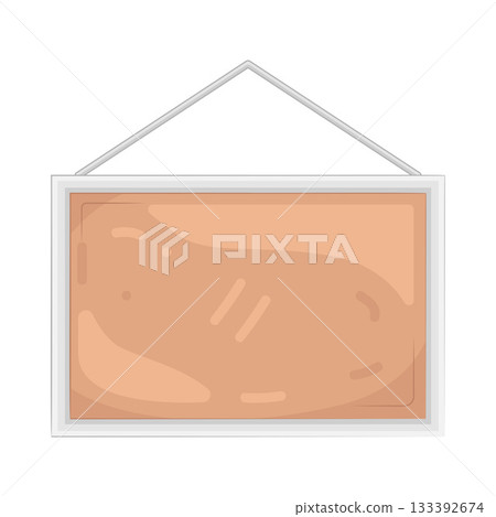 Illustration of bulletin board  133392674