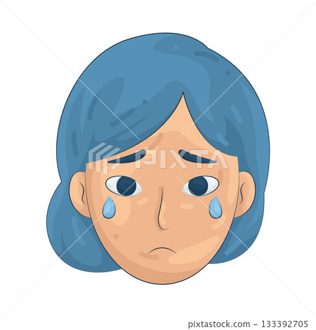 Illustration of crying Illustration of crying 133392705