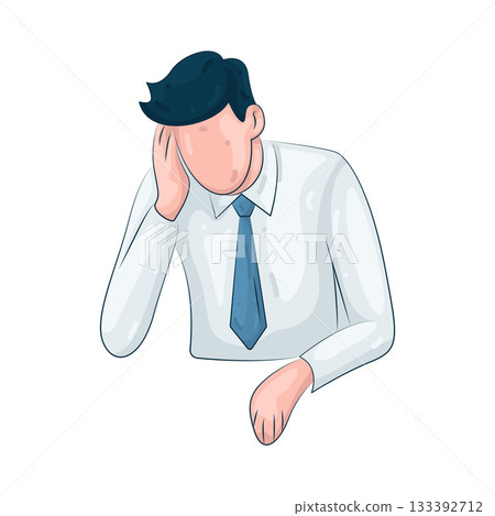 Illustration of stress  133392712